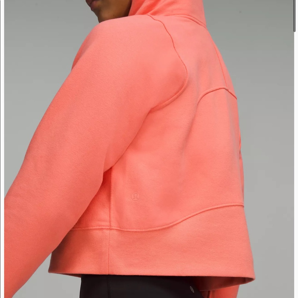 💕LULULEMON LOUNGEFUL CROPPED HOODIE/JACKET-RASPBERRY CREAM-14💕 - Picture 3 of 16